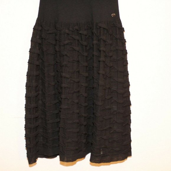 CHANEL classic knit little black dress sz 4 (38) - Picture 4 of 8